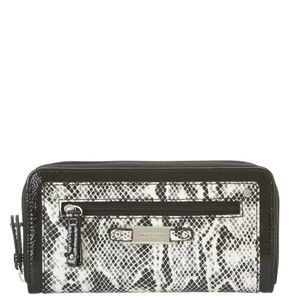 Nine West Faux Snakeskin  "Borderline" Wallet